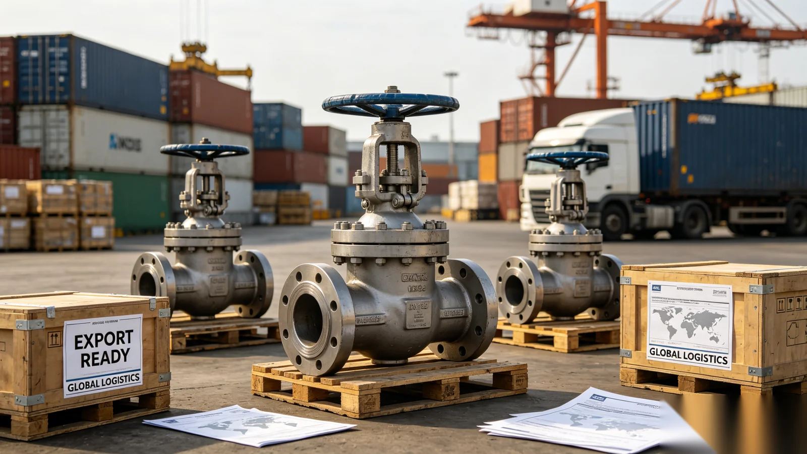 Global export of industrial valve gear operators to international markets