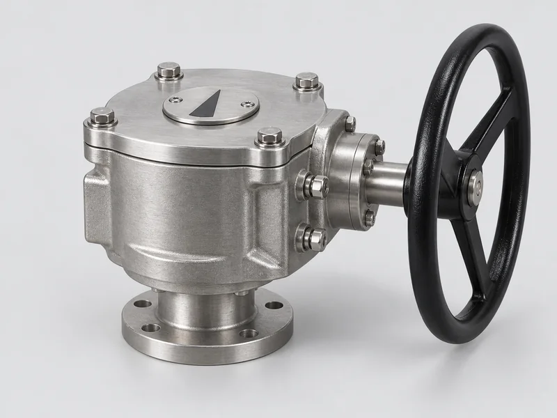 Stainless steel worm gear operator with handwheel