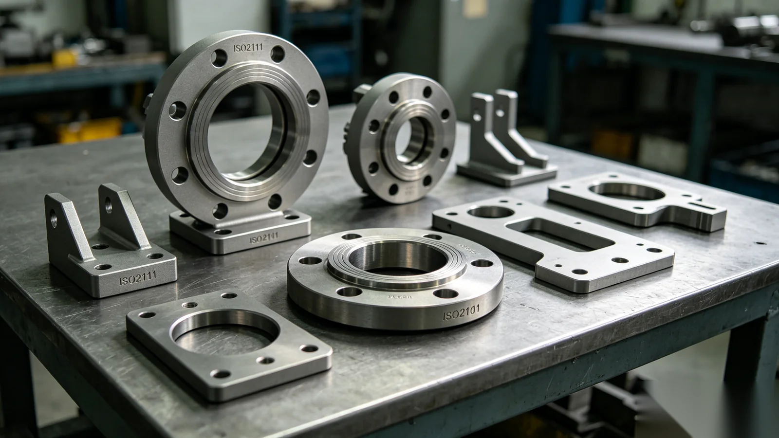 ISO5211 mounting brackets and flange accessories for valve gear operator installation