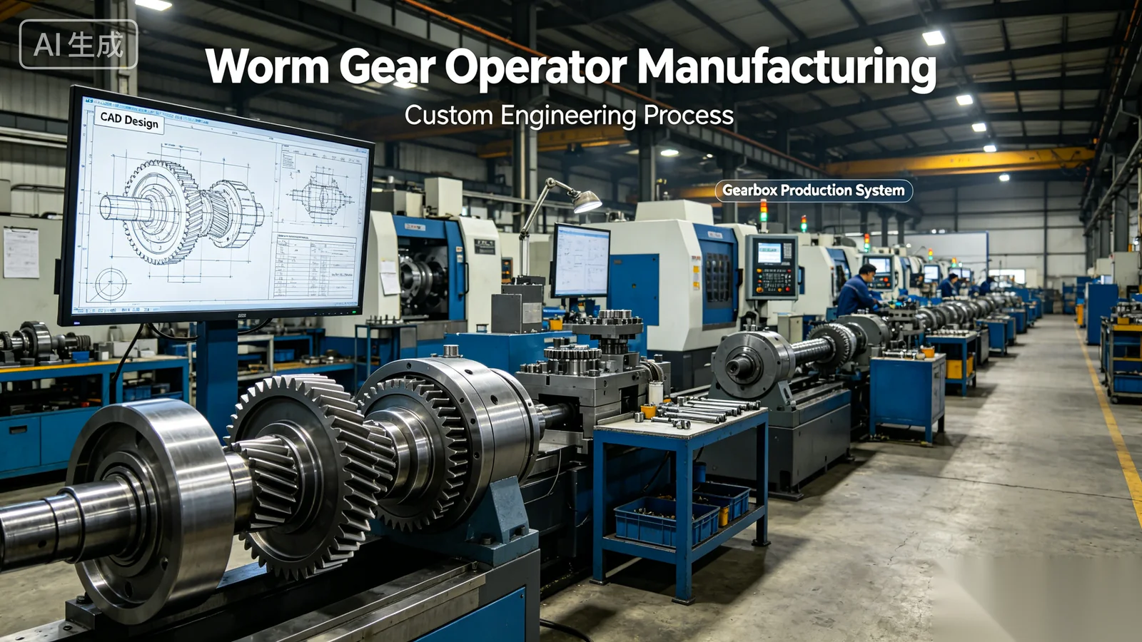 OEM custom worm gear operator manufacturing and private label assembly