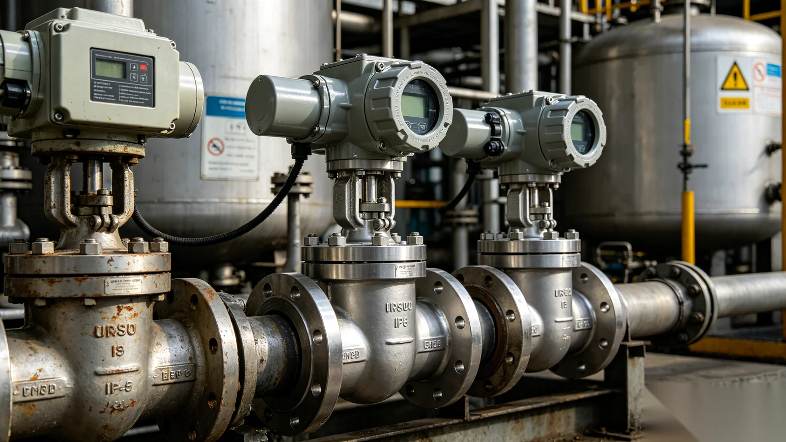 Corrosion-resistant sealed gear operator for chemical processing environment